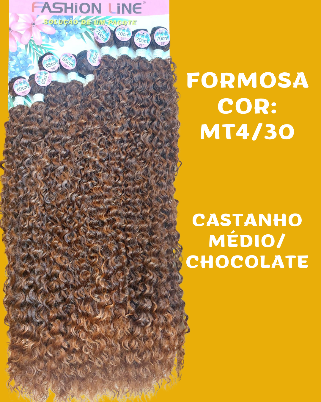 Formosa 70cm - FASHION LINE - Cabelo Cacheado ORGÂNICO.