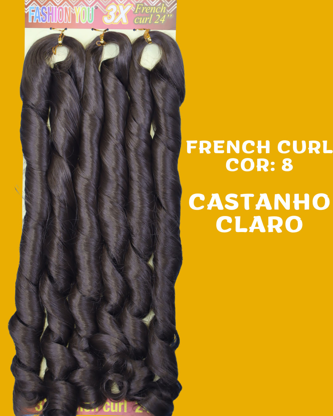 FRENCH CURL 24" - FASHION YOU - 400 gramas - 60CM
