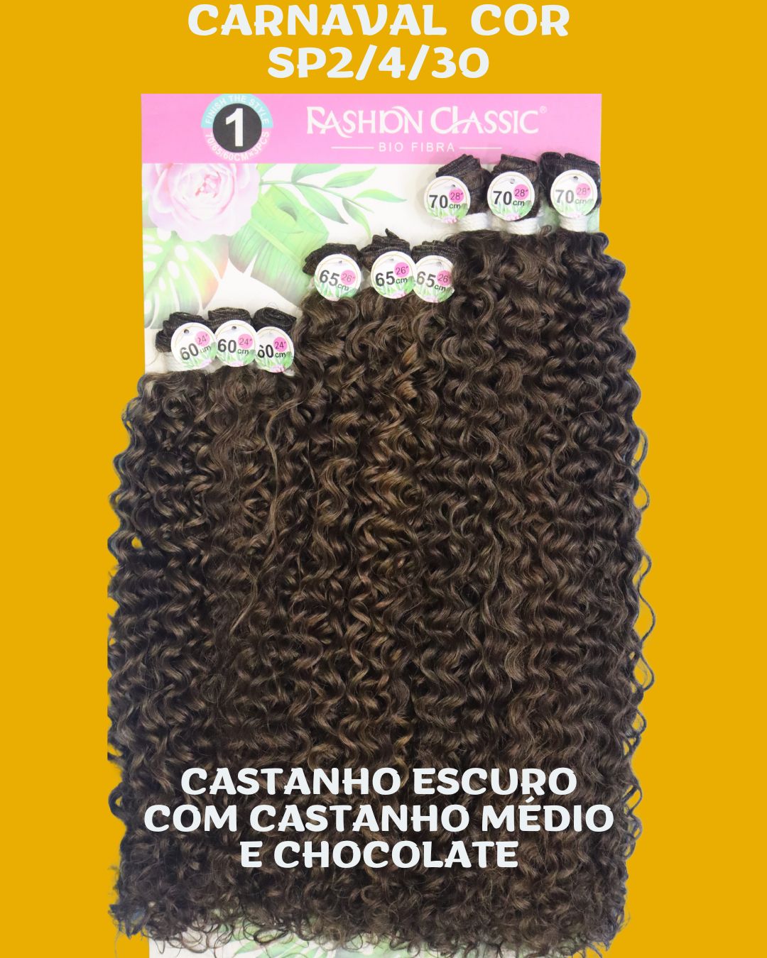 CARNAVAL 70cm - FASHION CLASSIC - Cabelo Cacheado- Bio Fibra