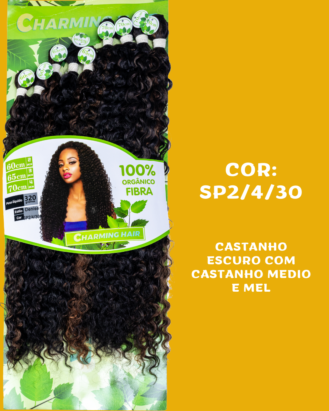 Denise/Anjo 70cm - Charming Hair/Fashion Classic - 300 gramas - Bio Vegetal