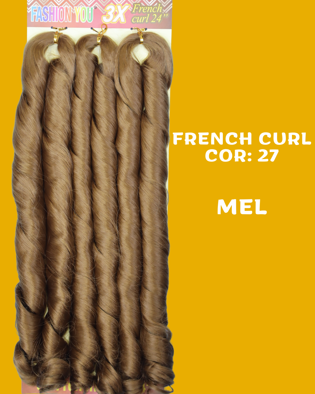 FRENCH CURL 24" - FASHION YOU - 400 gramas - 60CM