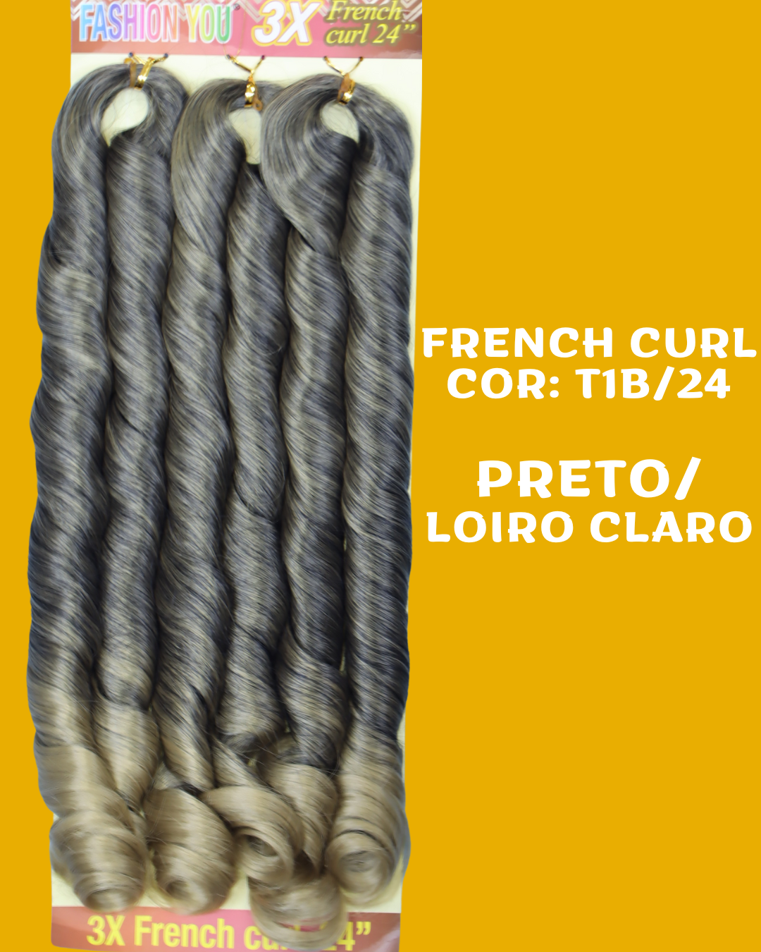 FRENCH CURL 24" - FASHION YOU - 400 gramas - 60CM