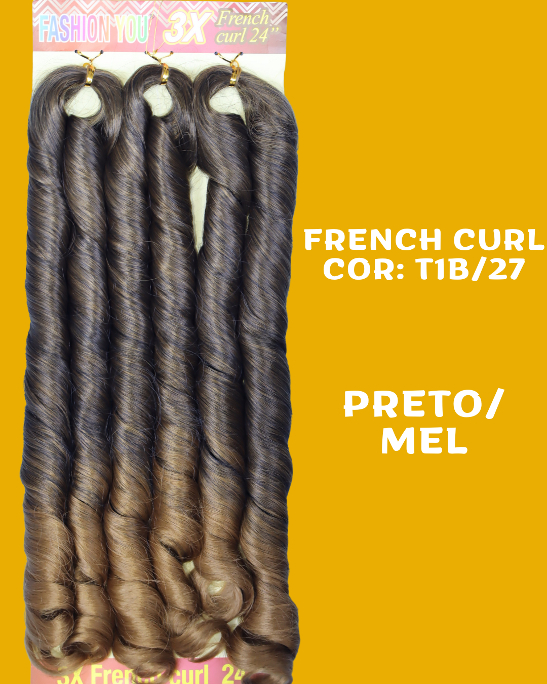 FRENCH CURL 24" - FASHION YOU - 400 gramas - 60CM