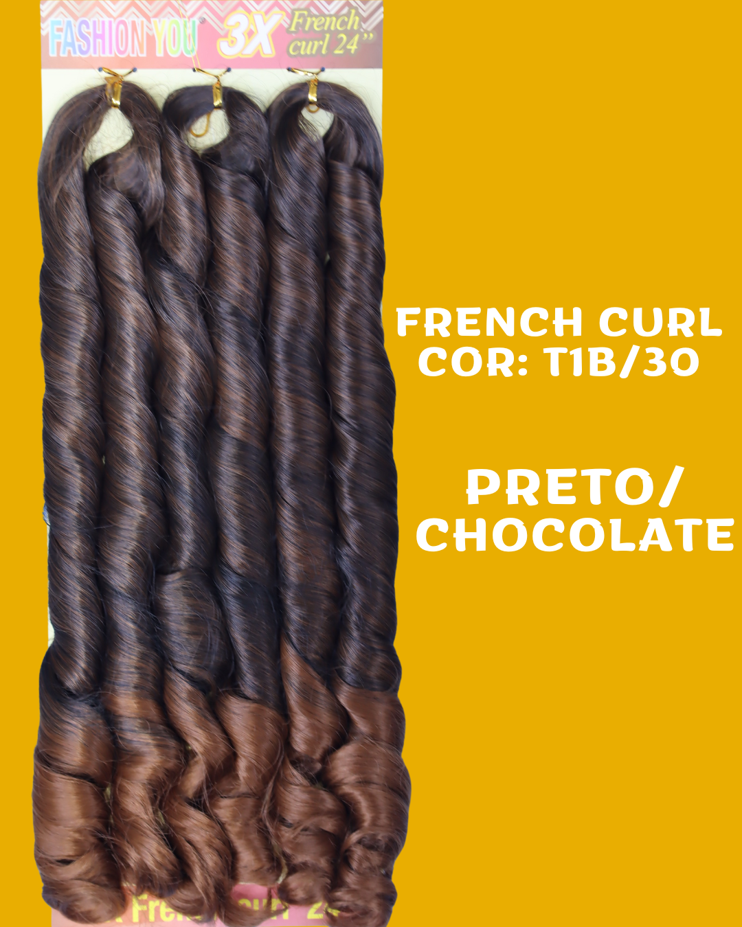 FRENCH CURL 24" - FASHION YOU - 400 gramas - 60CM