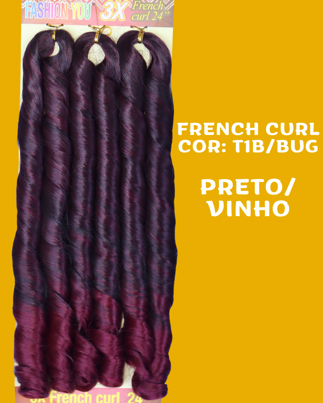 FRENCH CURL 24" - FASHION YOU - 400 gramas - 60CM