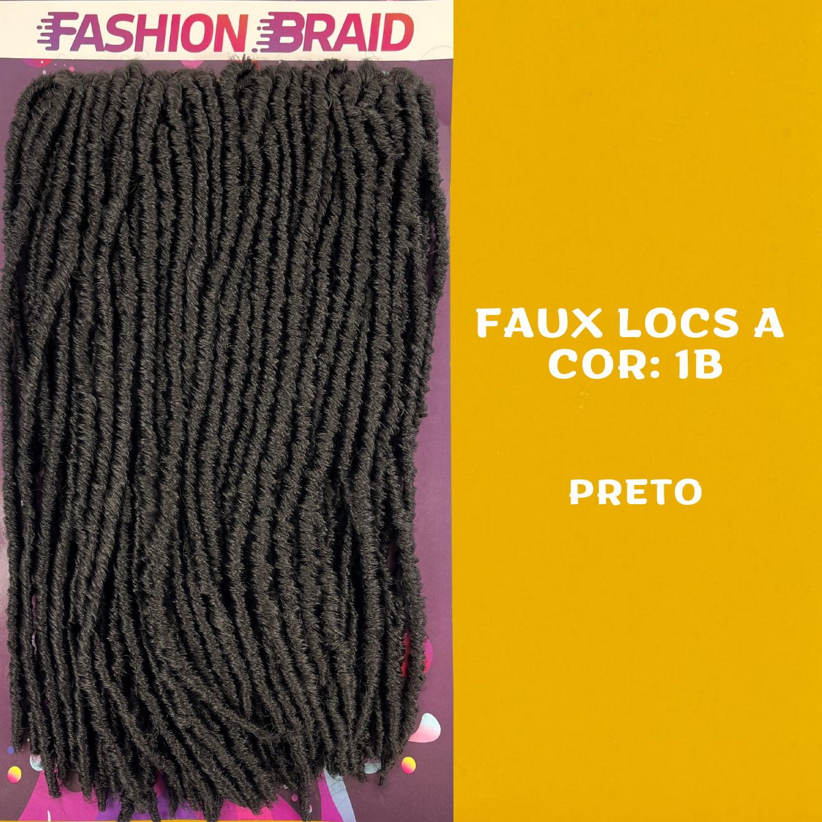 Faux Locs A - 45cm - 600 gramas - Fashion Braid