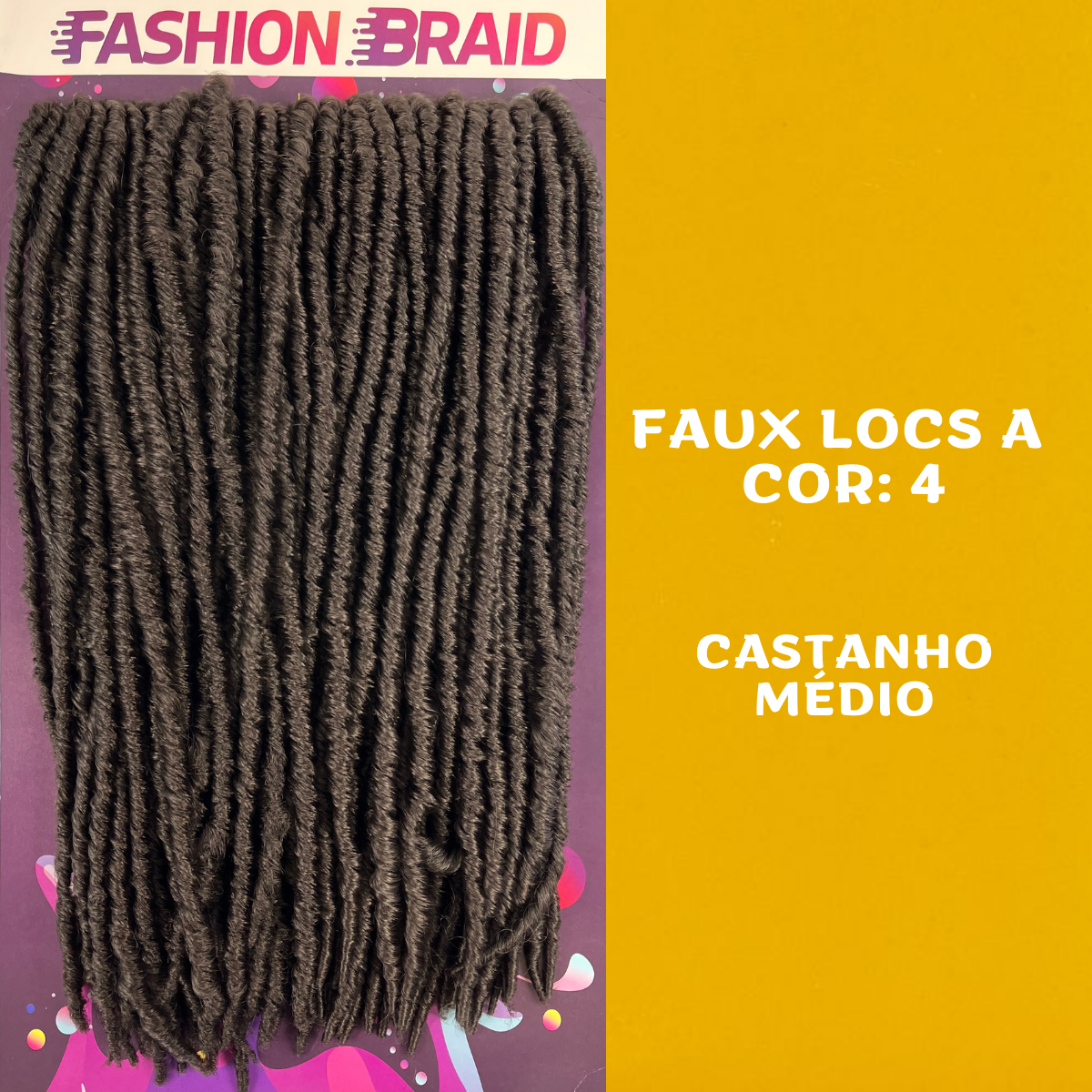 Faux Locs A - 45cm - 600 gramas - Fashion Braid