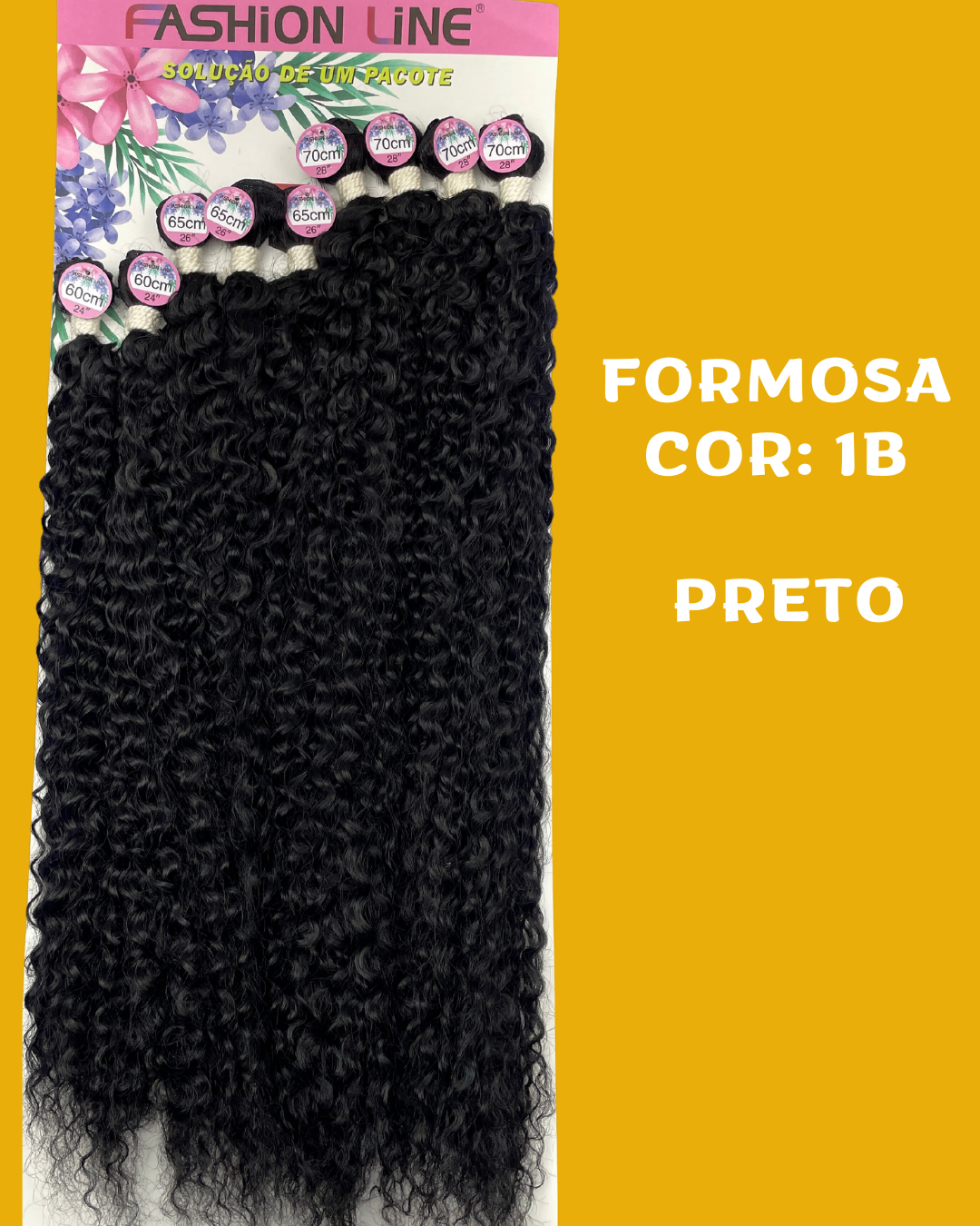 Formosa 70cm - FASHION LINE - Cabelo Cacheado ORGÂNICO.