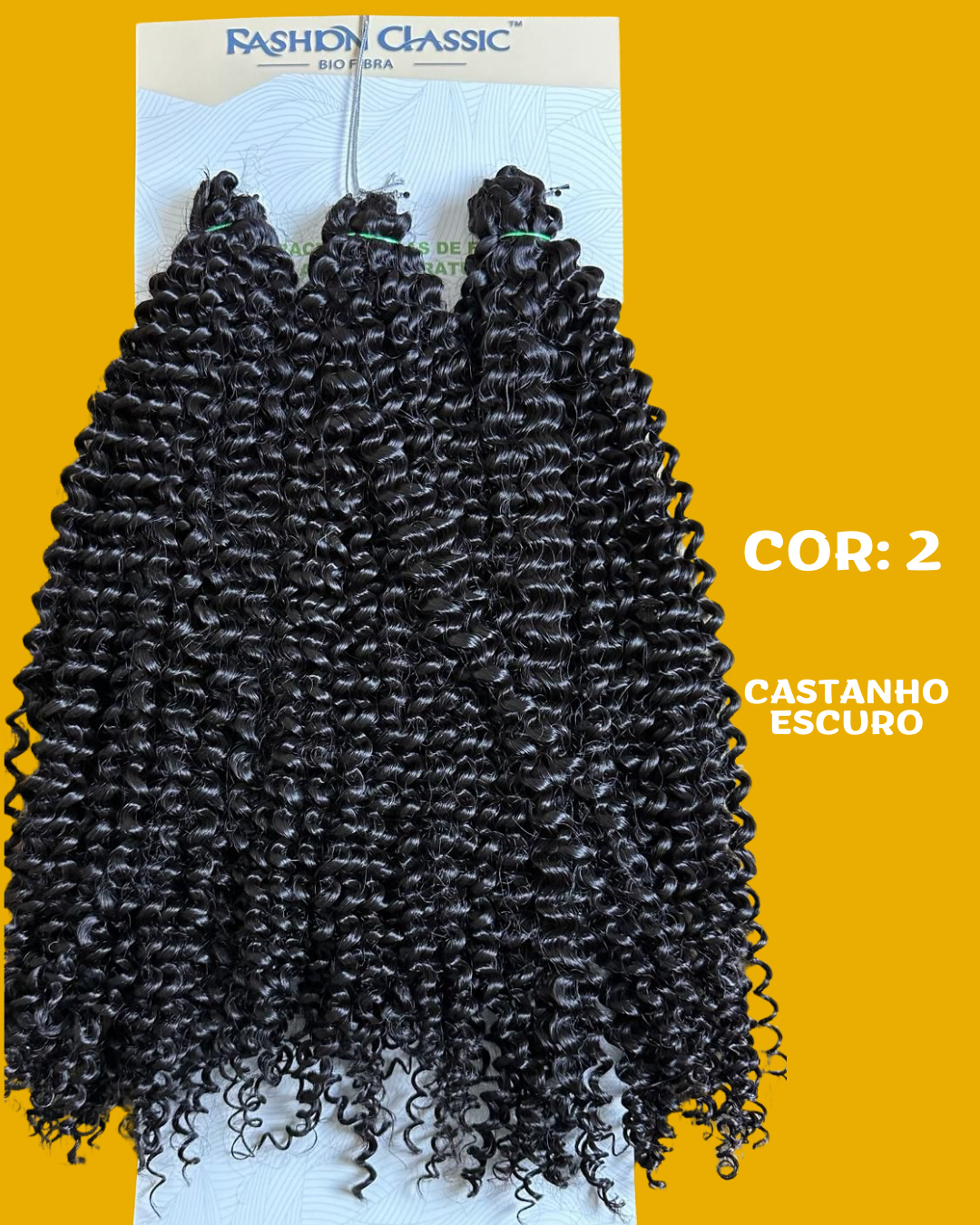 Deusa 65cm Fashion Line Cabelo Orgânico Cacheado 320g.