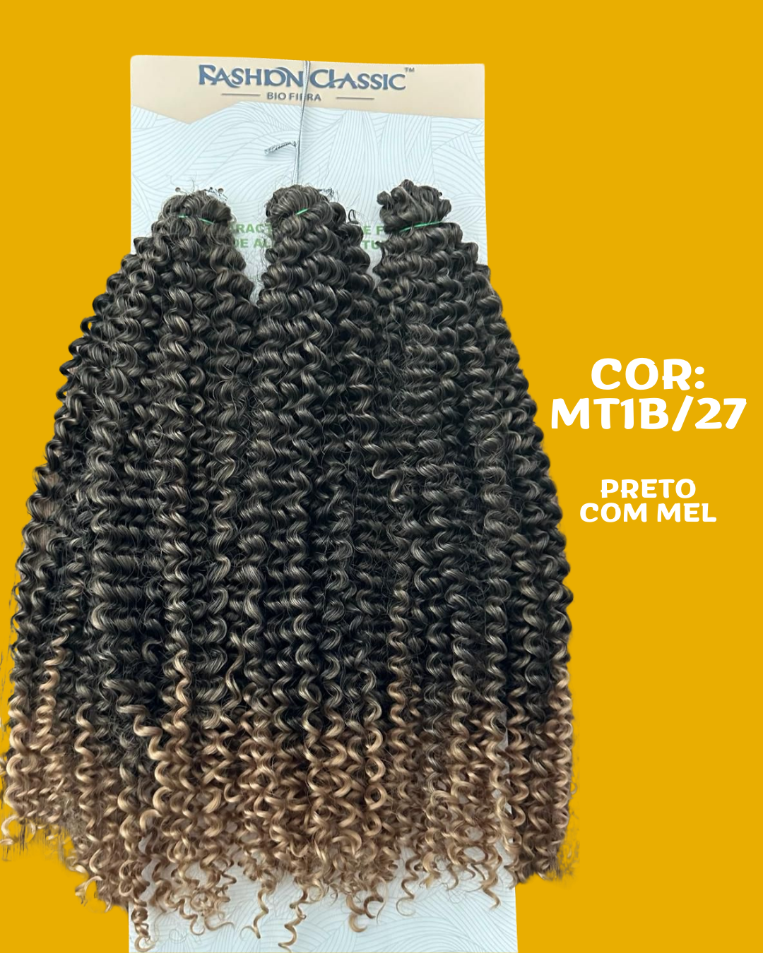 Deusa 65cm Fashion Line Cabelo Orgânico Cacheado 320g.