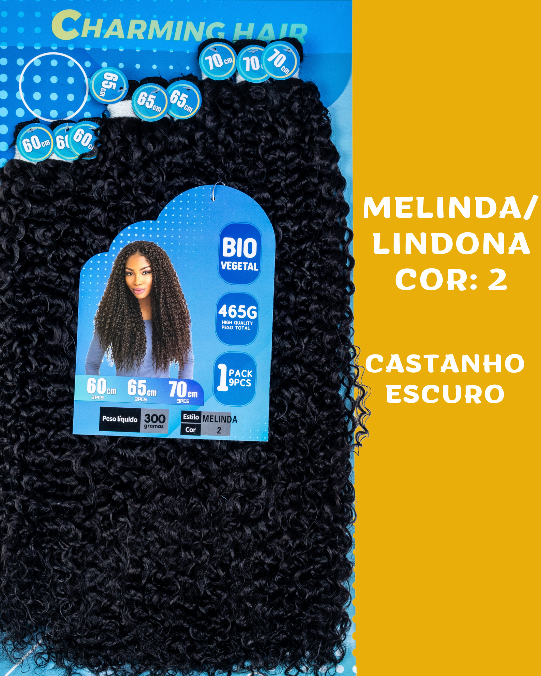 Melinda/Lindona 70cm - Charming Hair/Fashion Classic - 300 gramas - Bio Vegetal