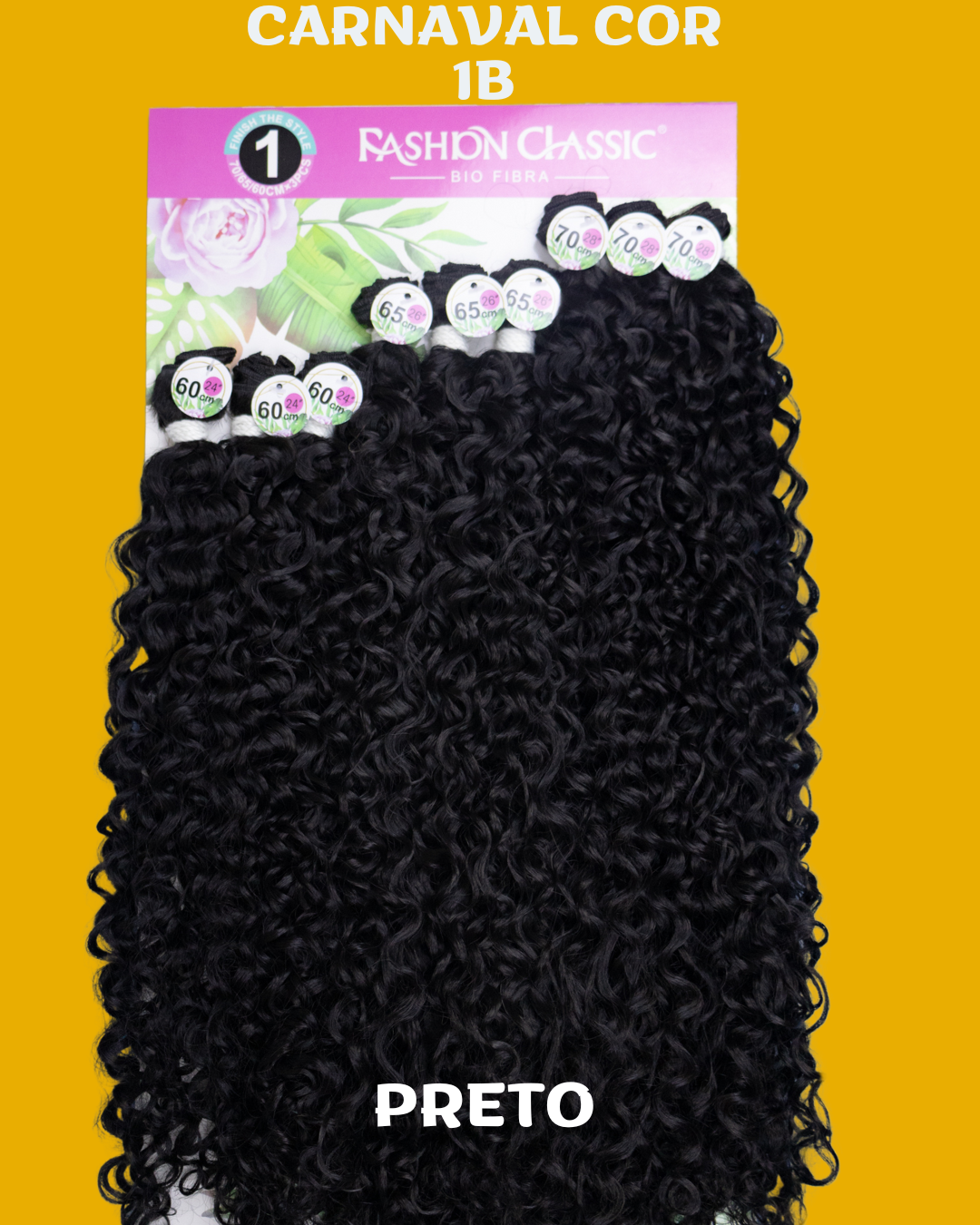 CARNAVAL 70cm - FASHION CLASSIC - Cabelo Cacheado- Bio Fibra