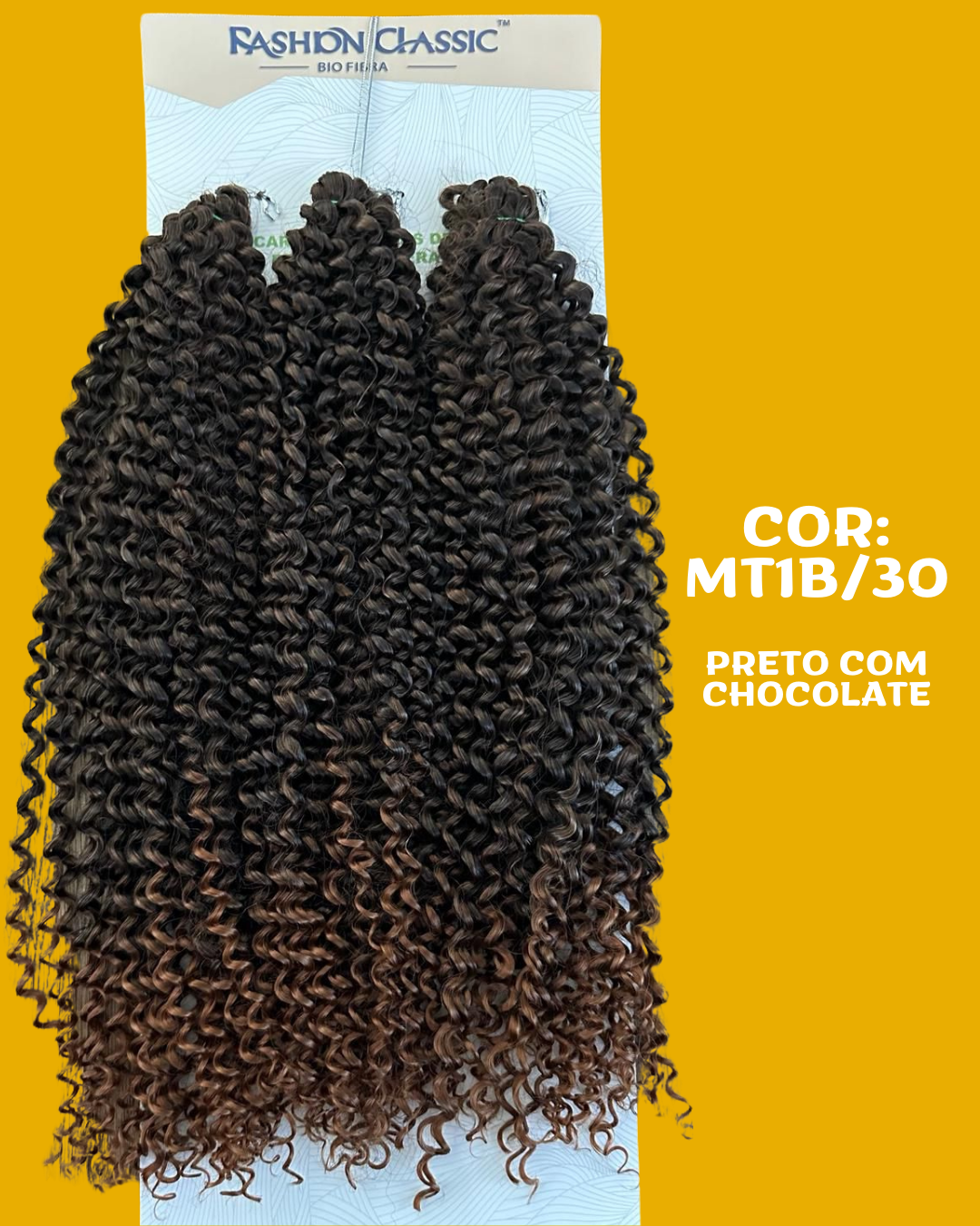Deusa 65cm Fashion Line Cabelo Orgânico Cacheado 320g.