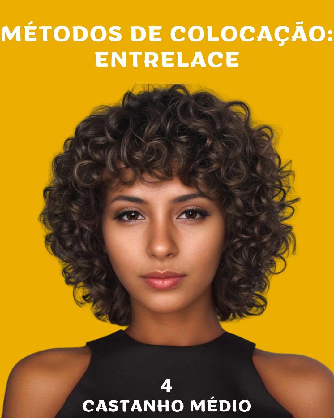 Amélia 45cm - Brazilian Idol - 220 gramas - Fibra orgânica