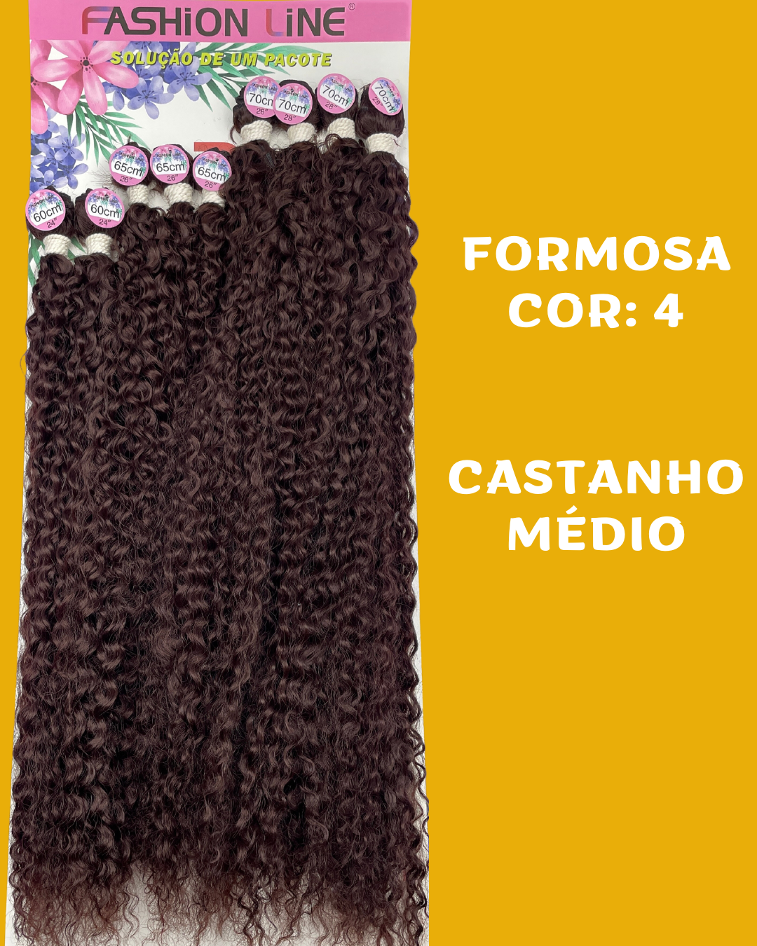 Formosa 70cm - FASHION LINE - Cabelo Cacheado ORGÂNICO.