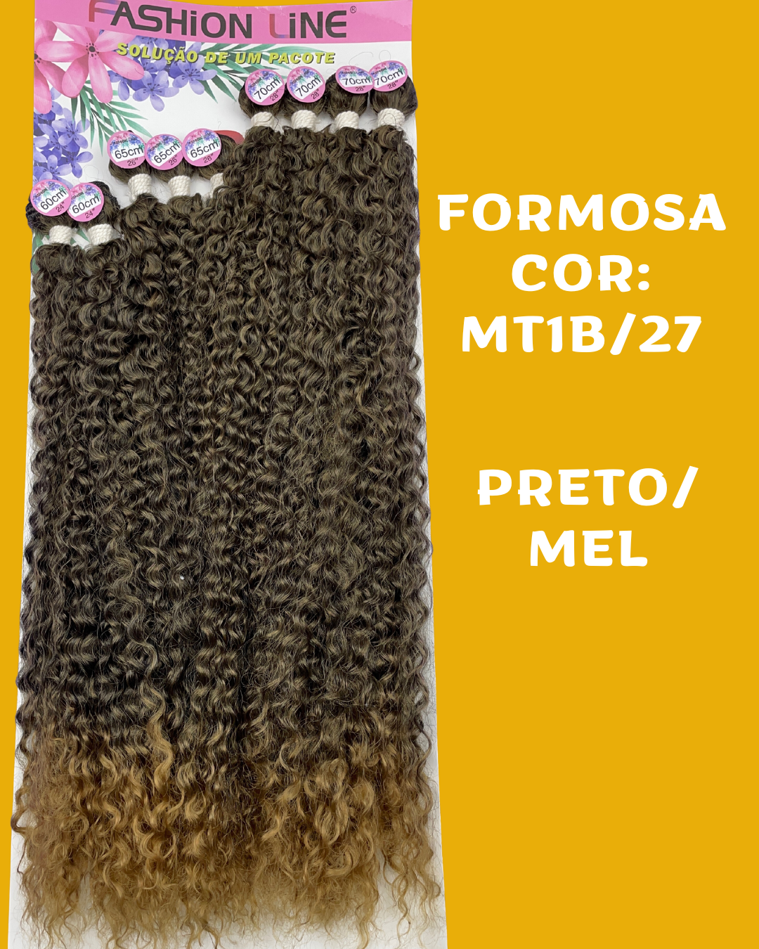 Formosa 70cm - FASHION LINE - Cabelo Cacheado ORGÂNICO.