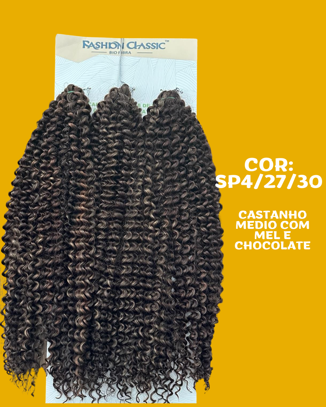 Deusa 65cm Fashion Line Cabelo Orgânico Cacheado 320g.