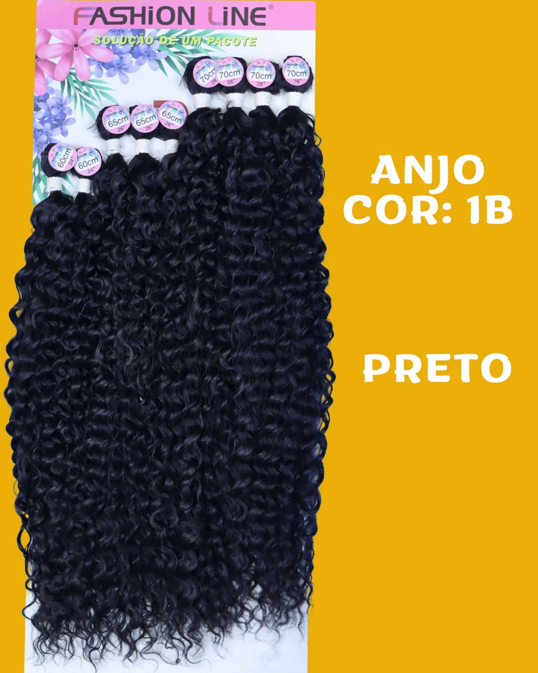 Anjo/Denise 70cm FASHION LINE - Cabelo ORGÂNICO Cacheado