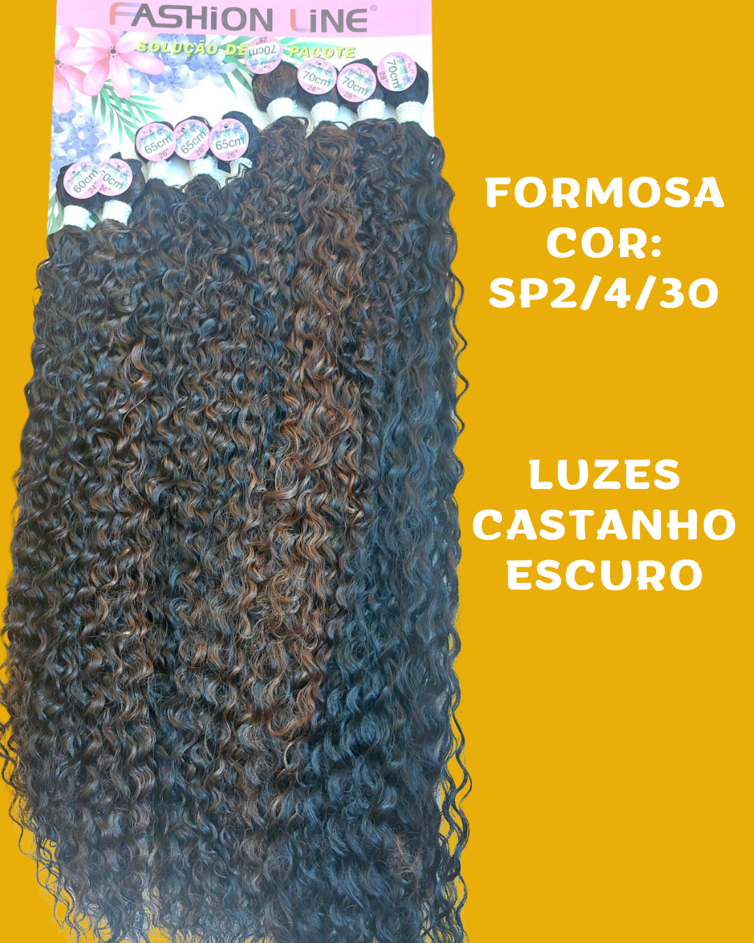 Formosa 70cm - FASHION LINE - Cabelo Cacheado ORGÂNICO.