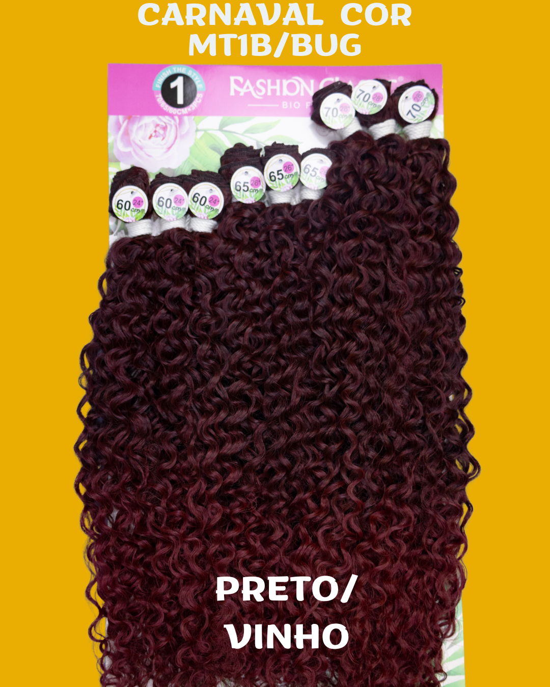 CARNAVAL 70cm - FASHION CLASSIC - Cabelo Cacheado- Bio Fibra