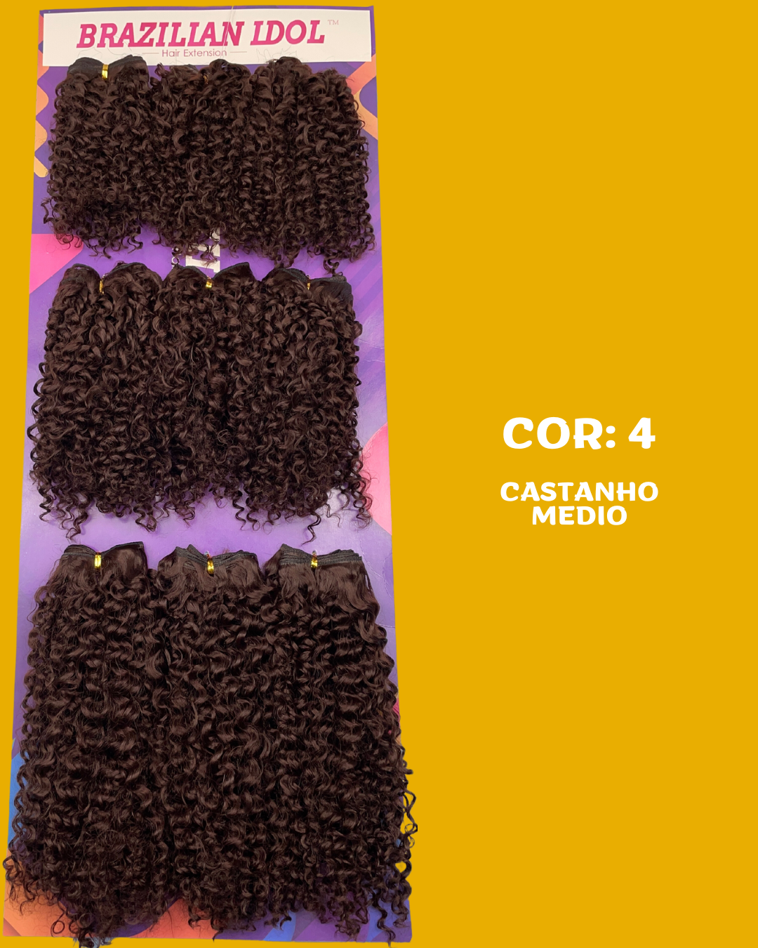 Generosa 40cm - Brazilian Idol - Cabelo ORGÂNICO Cacheado - 300gr