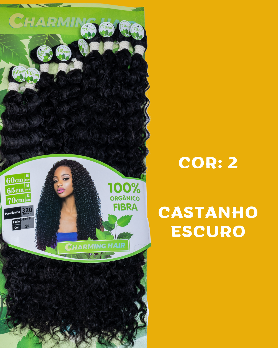 Denise/Anjo 70cm - Charming Hair/Fashion Classic - 300 gramas - Bio Vegetal