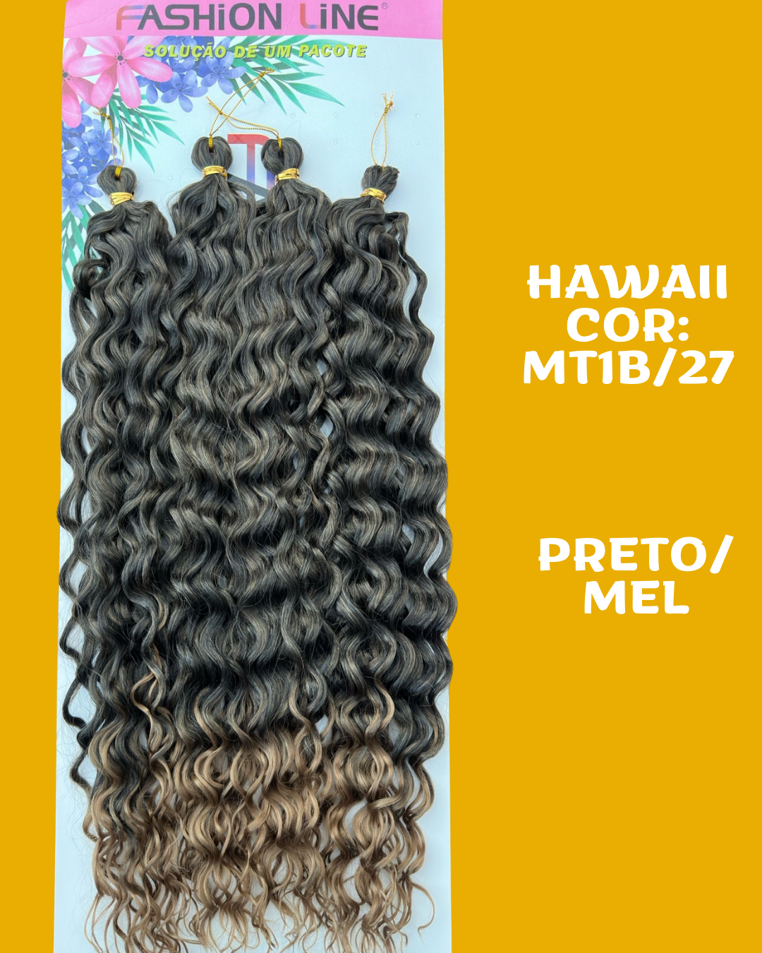 HawaII 55 CM - Trenza de moda - Pelo de ganchillo - Trenzas de pelo de ganchillo - Sintético premium