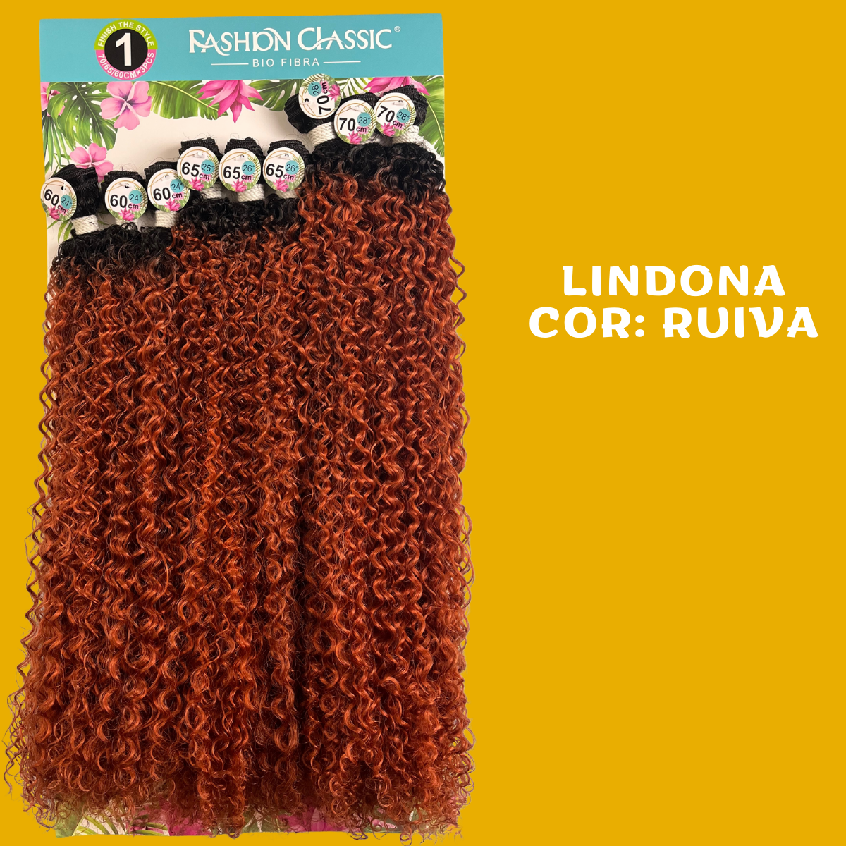 Lindona/Melinda 70cm - FASHION CLASSIC/Charming Hair - Cabelo Cacheado - Bio Fibra.