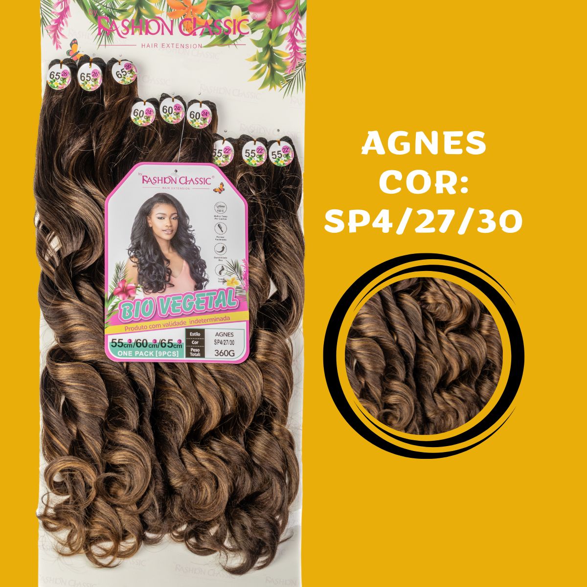 Agnes 65cm - Fashion Classic - 360 gramas - Bio Vegetal