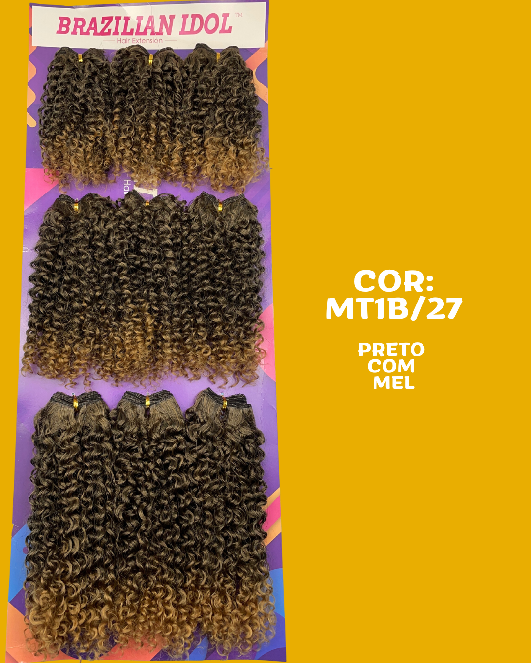 Generosa 40cm - Brazilian Idol - Cabelo ORGÂNICO Cacheado - 300gr