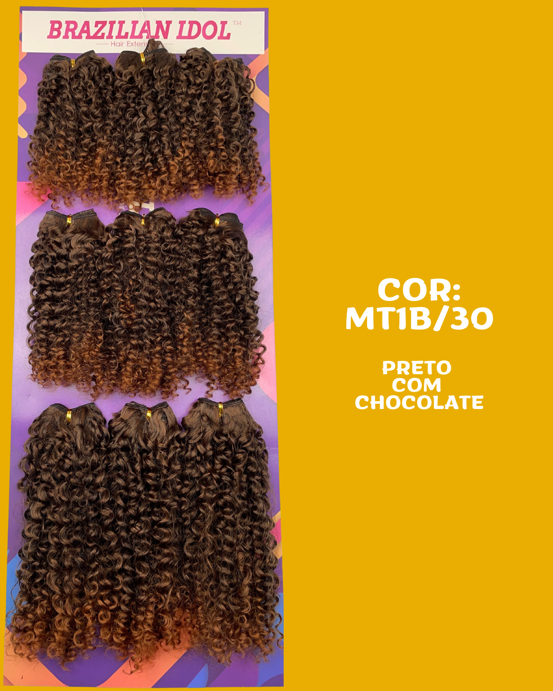 Generosa 40cm - Brazilian Idol - Cabelo ORGÂNICO Cacheado - 300gr
