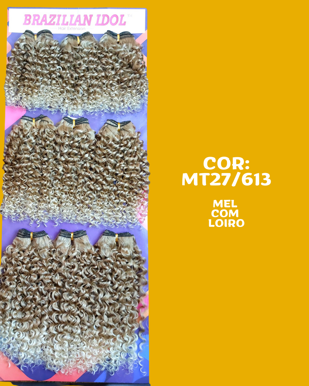 Generosa 40cm - Brazilian Idol - Cabelo ORGÂNICO Cacheado - 300gr