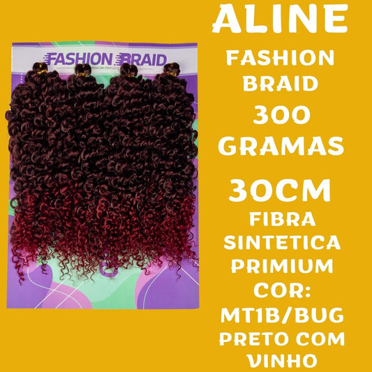 Aline - 30cm - Fashion Braid - 300 gramas - Fibra sintetica premium