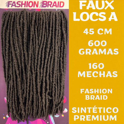 Faux Locs A - 45cm - 600 gramas - Fashion Braid
