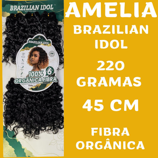 Amélia 45cm - Brazilian Idol - 220 gramas - Fibra orgânica