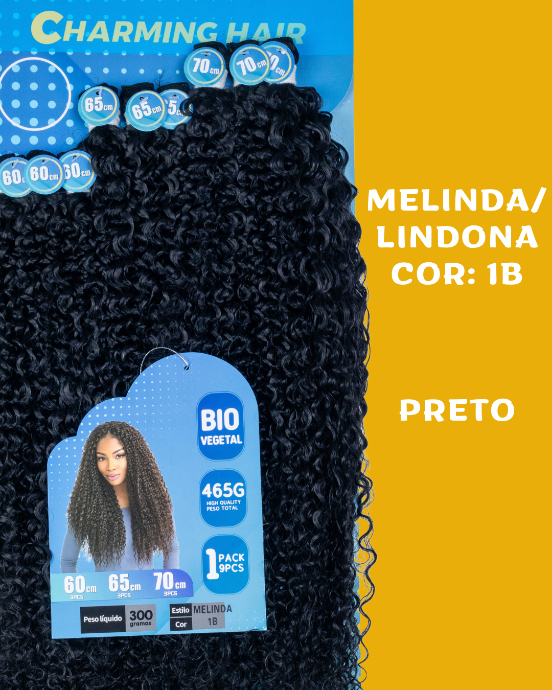 Melinda/Lindona 70cm - Charming Hair/Fashion Classic - 300 gramas - Bio Vegetal