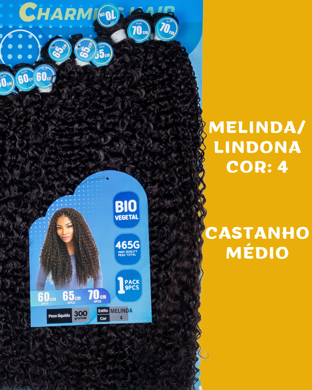 Melinda/Lindona 70cm - Charming Hair/Fashion Classic - 300 gramas - Bio Vegetal