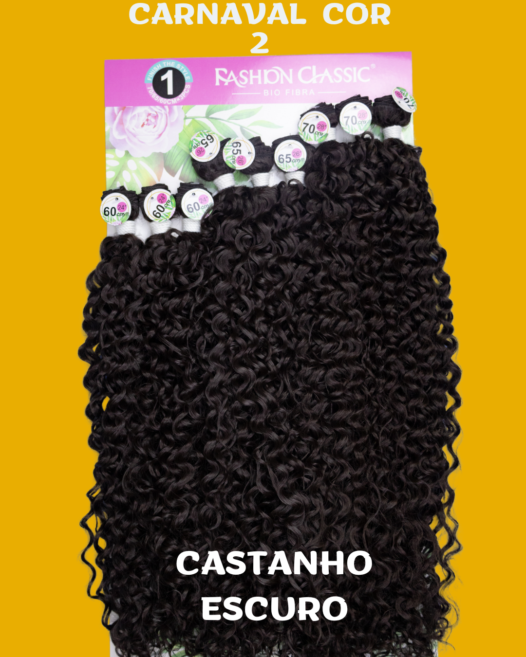 CARNAVAL 70cm - FASHION CLASSIC - Cabelo Cacheado-  Bio Fibra