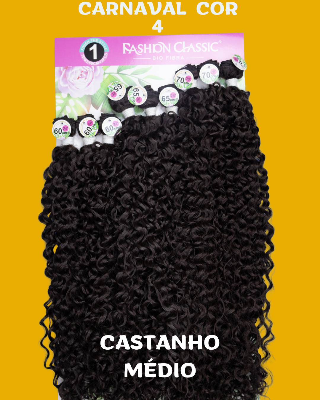 CARNAVAL 70cm - FASHION CLASSIC - Cabelo Cacheado-  Bio Fibra