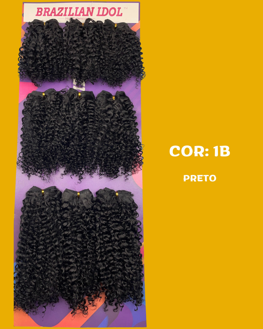 Generosa 40cm - Brazilian Idol - Cabelo ORGÂNICO Cacheado - 300gr