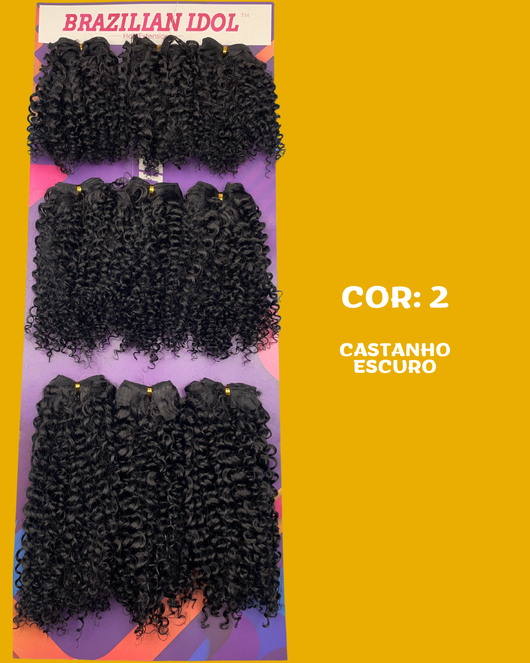 Generosa 40cm - Brazilian Idol - Cabelo ORGÂNICO Cacheado - 300gr