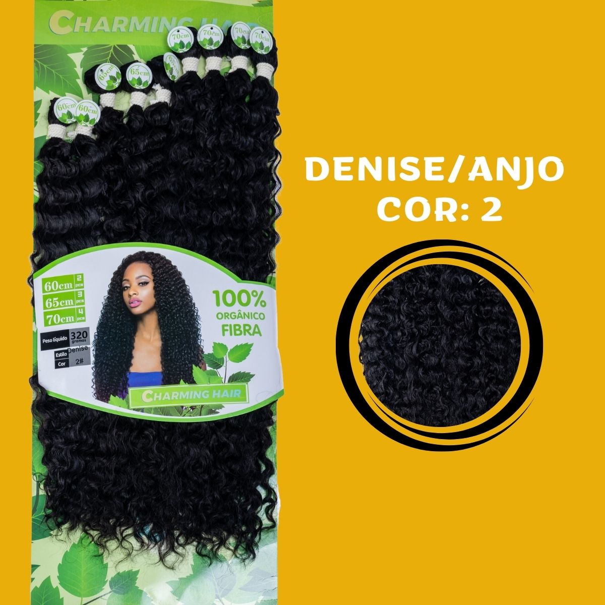 Denise/Anjo 80cm - Charming Hair/Fashion Classic - 300 gramas - Bio Vegetal