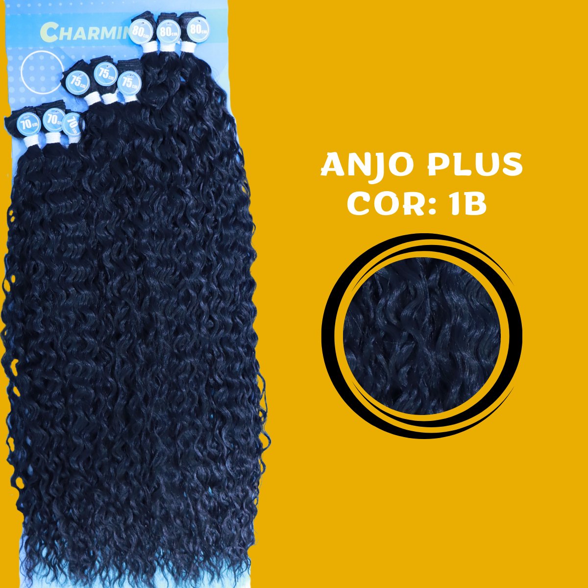 ANJO PLUS 80cm FASHION CLASSIC - Cabelo Cacheado Bio Fibra - Dona Hair Euro