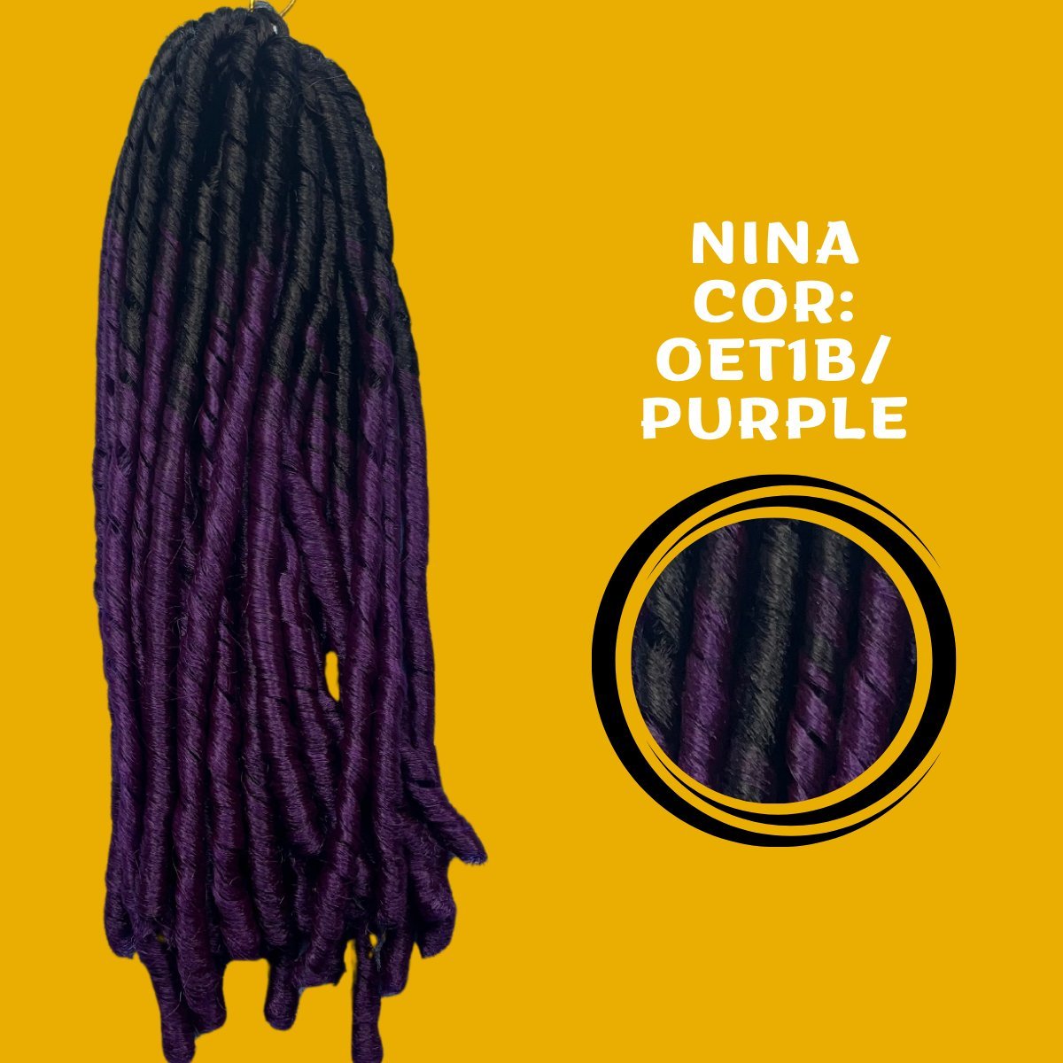 Cabelo Nina Dread Lock 6x 428 gramas Pacotão + AGULHA - Dona Hair Euro