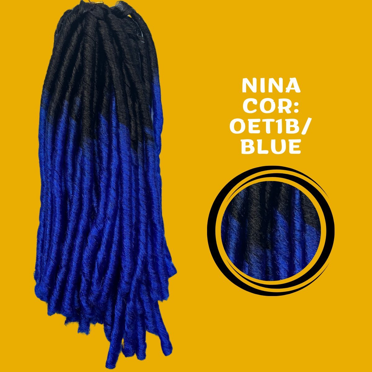 Cabelo Nina Dread Lock 6x 428 gramas Pacotão + AGULHA - Dona Hair Euro