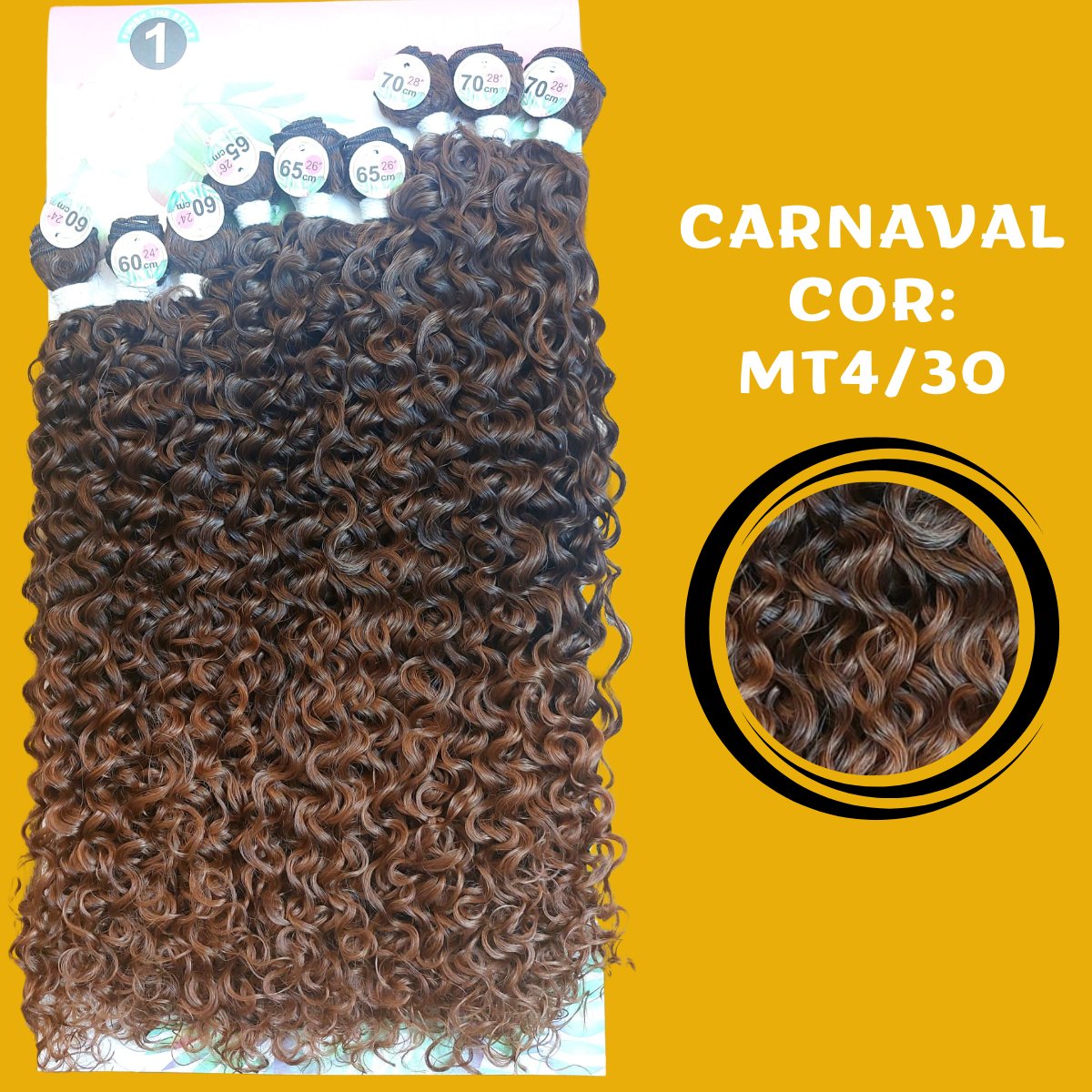 CARNAVAL 70cm - FASHION CLASSIC - Cabelo Cacheado - Bio Fibra - Dona Hair Euro