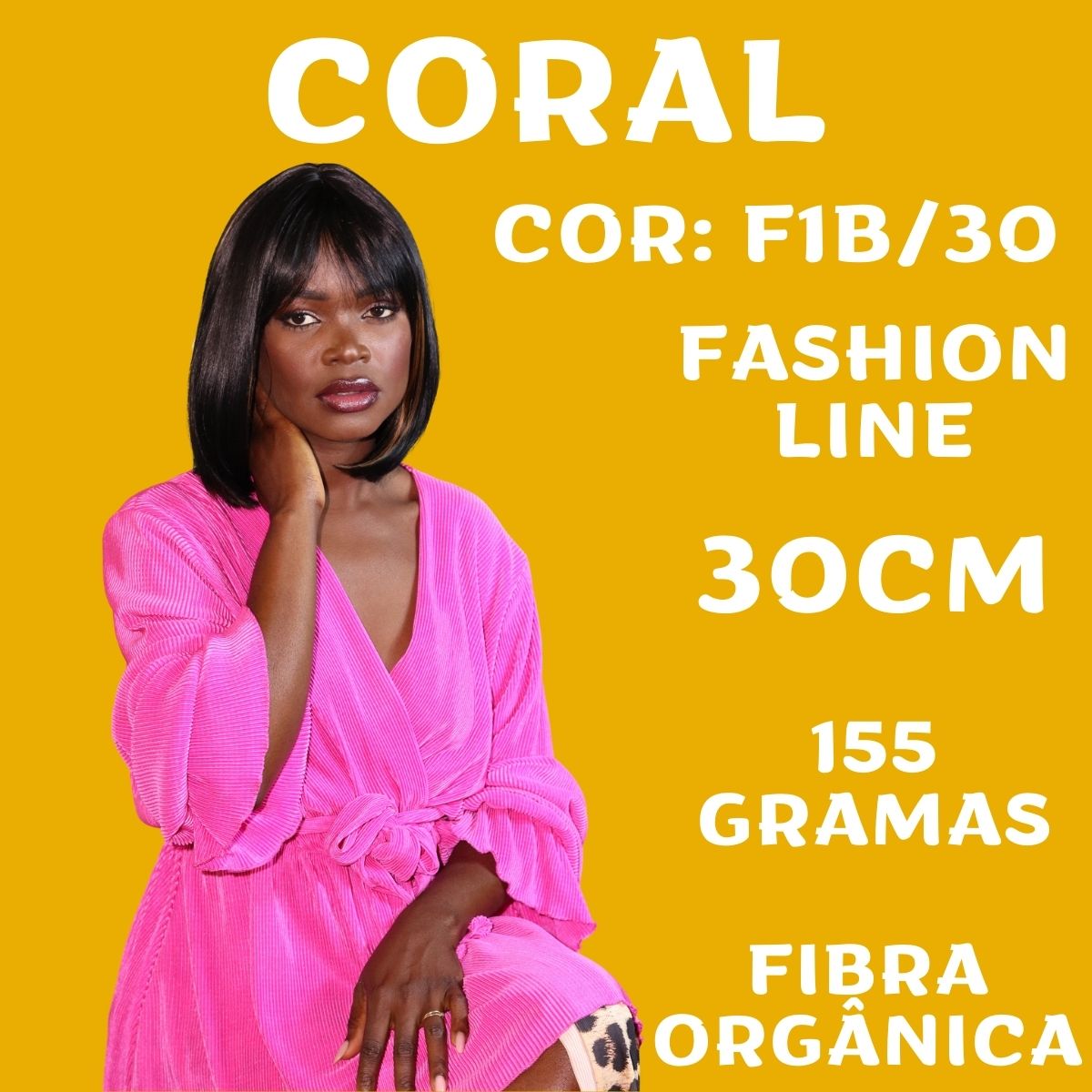 Coral - Cor: F1B/30 - Fashion Line - Dona Hair Euro