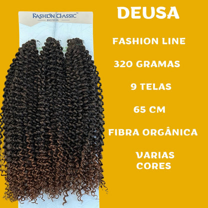 Deusa 65cm Fashion Line Cabelo Orgânico Cacheado 320g. - Dona Hair Euro