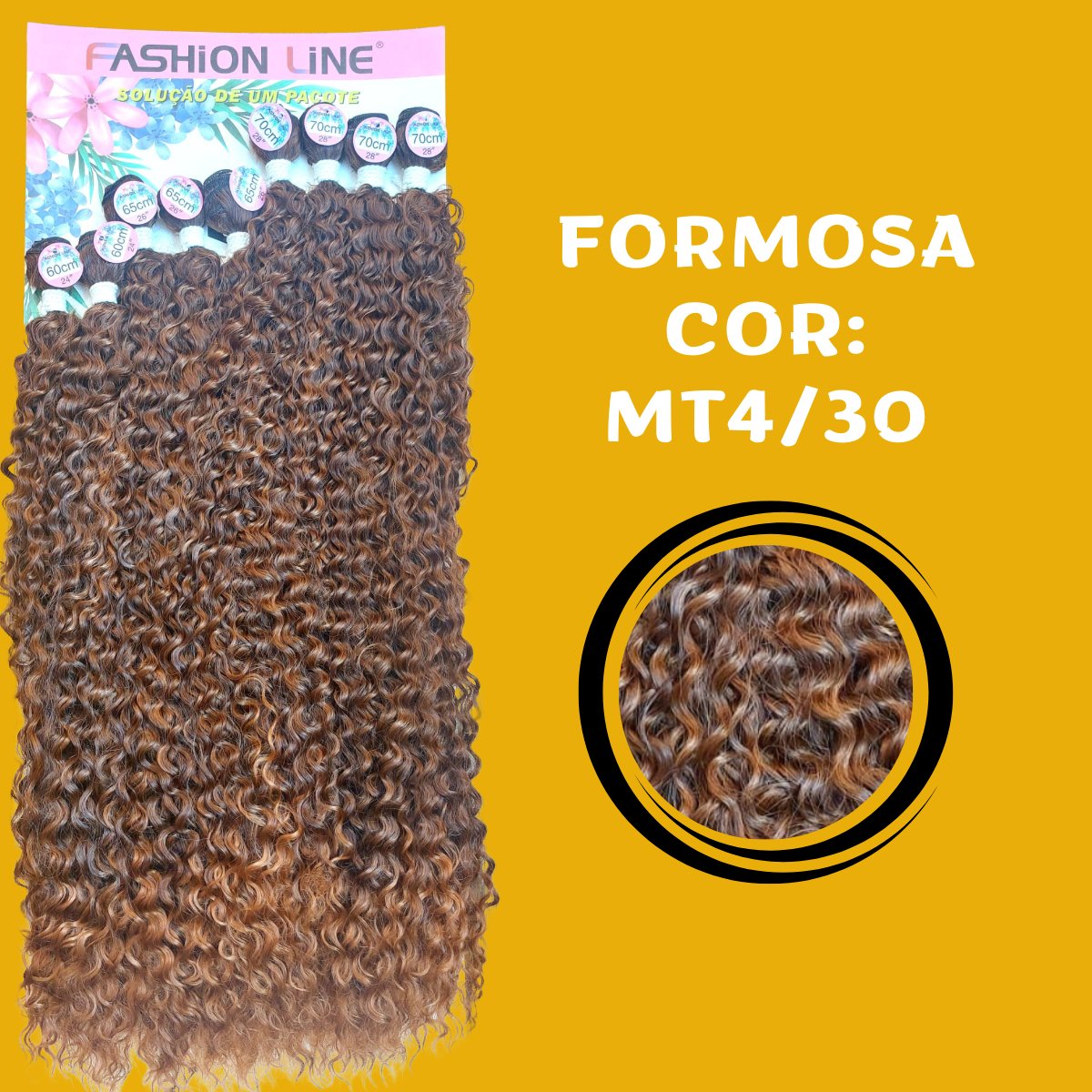 Formosa 70cm - FASHION LINE - Cabelo Cacheado ORGÂNICO. - Dona Hair Euro