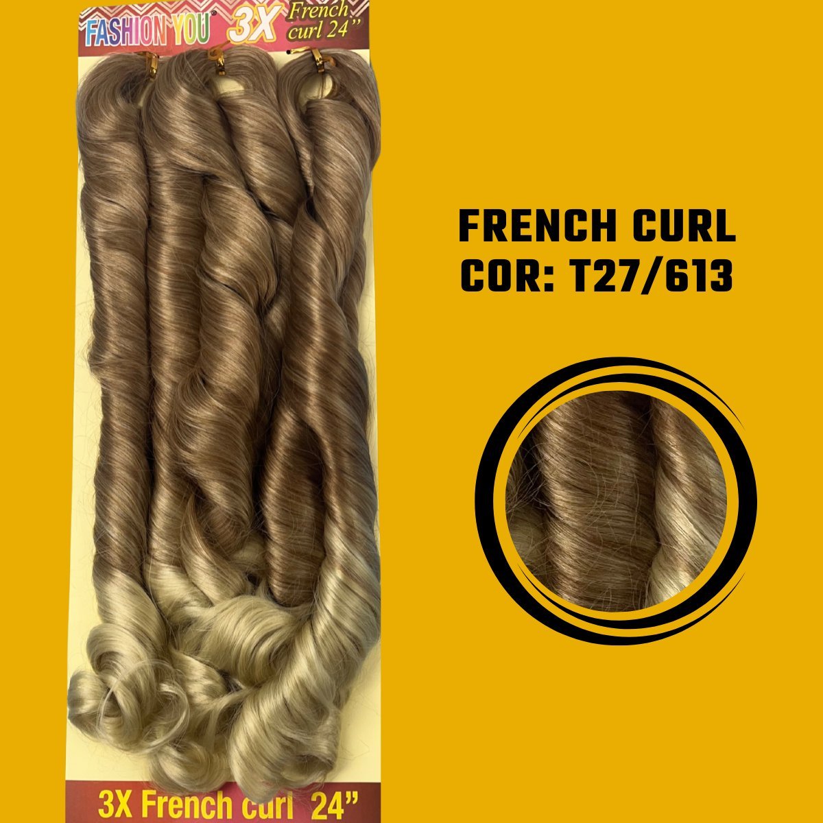 FRENCH CURL 24" - FASHION YOU - 400 G - 60CM - Dona Hair Euro